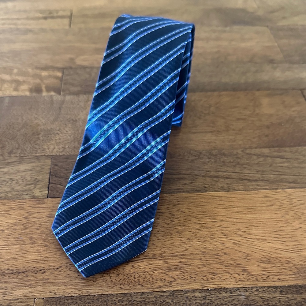 Blue Striped Men's Tie